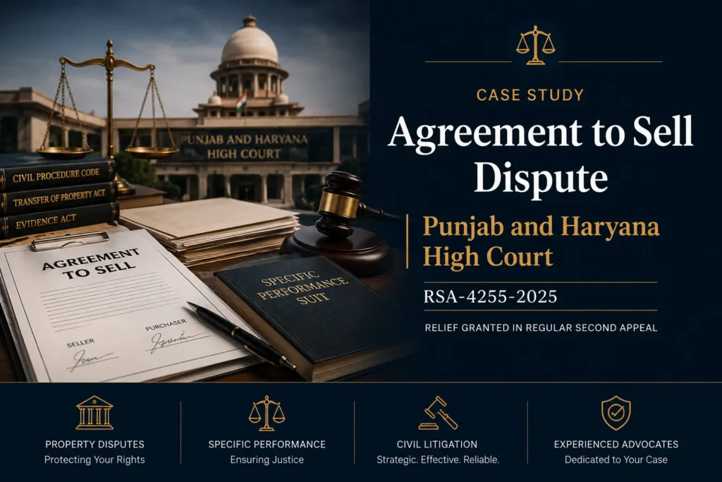 Agreement to Sell Dispute in Punjab & Haryana High Court
