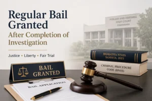 Regular bail after completion of investigation