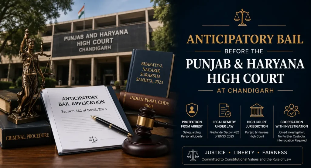 Anticipatory Bail Matter Before Punjab and Haryana High Court Chandigarh