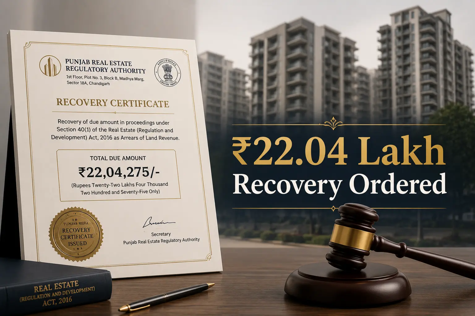 Rera Recovery Certificate