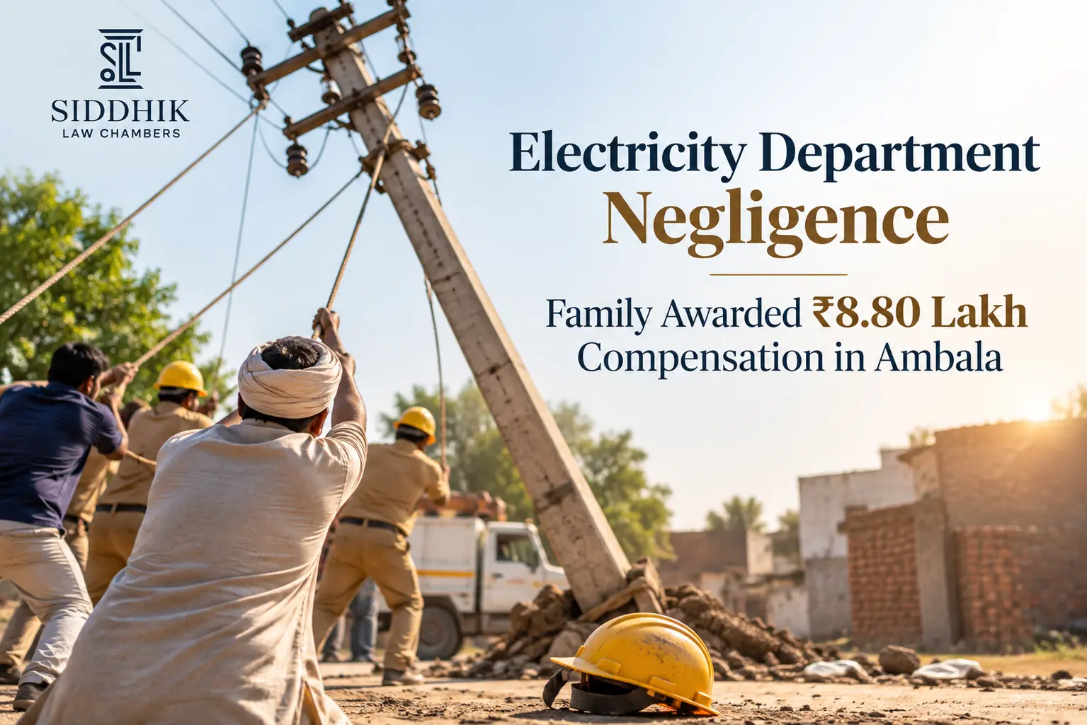 Electricity Department Negligence: Family Awarded ₹8.80 Lakh Compensation in Ambala